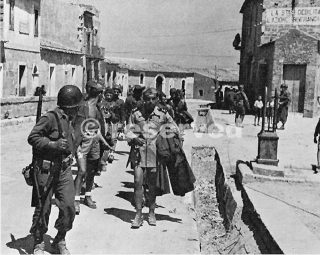 Italian Prisoners Taken at Gela on D-day
